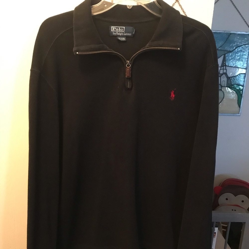Ralph Lauren pull over half zip sweater